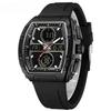 Fashion Trend Men's Watch Large Dial Waterproof Alarm Clock Silicone Electronic Watches Digital Multifunctional Men Watch