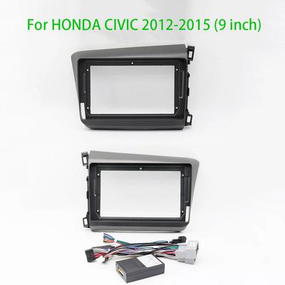 9 Inch 2DIN Tall Panel Dashboard Car Radio DVD Player Fascias Frame For HONDA CIVIC 2012-2015