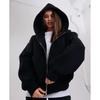 Stilvolle Unisex Reißverschluss Kapuzenjacke - Herbst Langarm Top