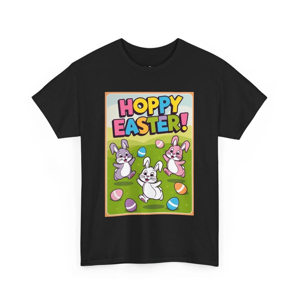 Easter Bunny Tee, Hoppy Easter Shirt, Bunny Eggs T-Shirt, Funky Easter Tee,