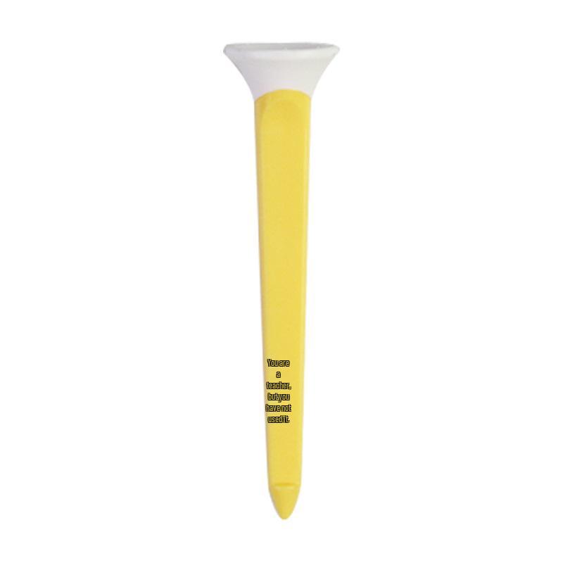 Durable Two-Color Square Golf Tee: ABS Plastic & Soft Rubber Cup Design
