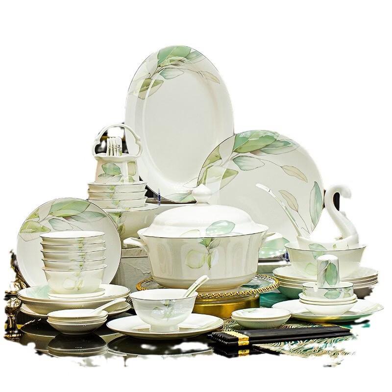 abay Spring Charm 42-Piece Ceramic Dinnerware Set