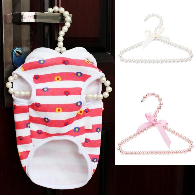 1Pc Baby Hangers For Clothes Kids Pet Pearl Plastic Hanger Child Clothes Rack Pet Dog Mini Hangers Wardrobe Baby Coat Rack