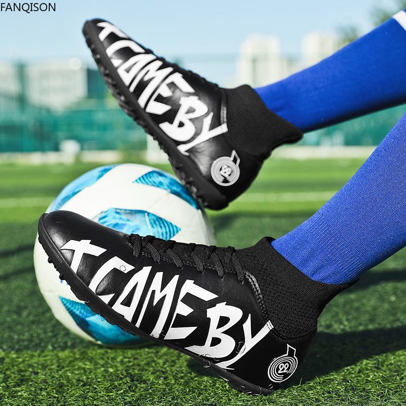 31-48 Cizme de fotbal pentru bărbați/femei, talpă moale din cauciuc, vârfuri scurte, gazon artificial, pentru competiții în interior, pantofi de fotbal profesioniști pentru copii