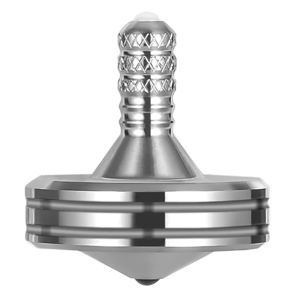 Loqatidis Stainless Steel Spinning EDC Metal Decompression Perfectly Balanced and Smoothly Relieves Stress and Effective Desktop Toy Top, Well-Made