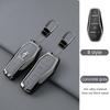 Genuine Leather Car Key Case Zinc Alloy Dedicated 2024 BYD Yuan PLUS Honor Edition 24 Year BYD Yuan UP/Pro Key Fob Cover Chain