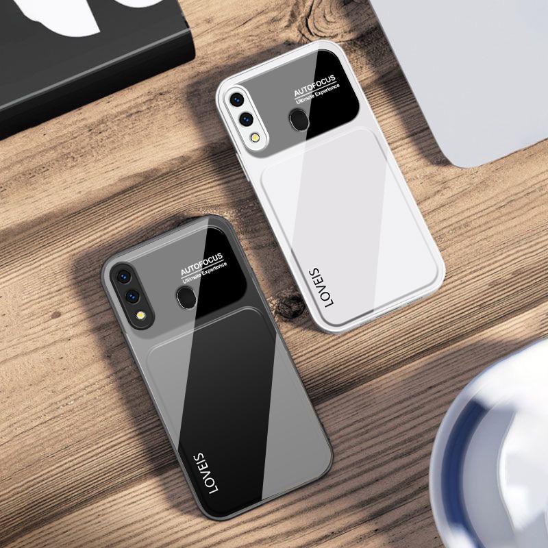Purple blue combination For Samsung A73 72 71 A70 56 55 54 A53 52 51 50 42 A35 A34 33 32 31 26 25 24 23 22 30 glass phone case