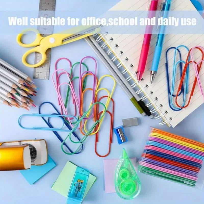 50Pcs 100mm Mega Large Multicolored Jumbo Coated Paper Clips - Ideal for Office and School Document Organization