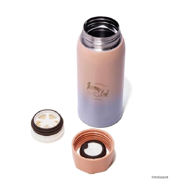 Mofusand Lightweight Stainless Steel Screw Bottle, Medium ( Pink ) Japan NEW