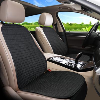 Four Seasons General Linen Car Seat Cushion, Front And Vice Driving Square Pad One-Piece Backrest Three-Piece Set 5 Seats Full Seat Cushion