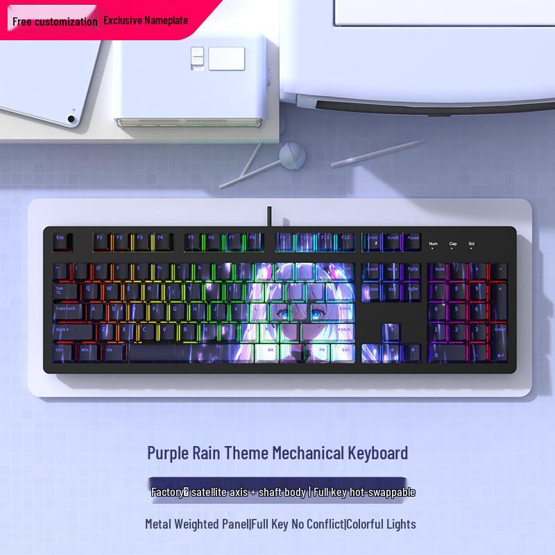Silent Blue Switch Gaming Mechanical Keyboard - High-Performance Esports & Office Use, Stylish, Cost-Effective