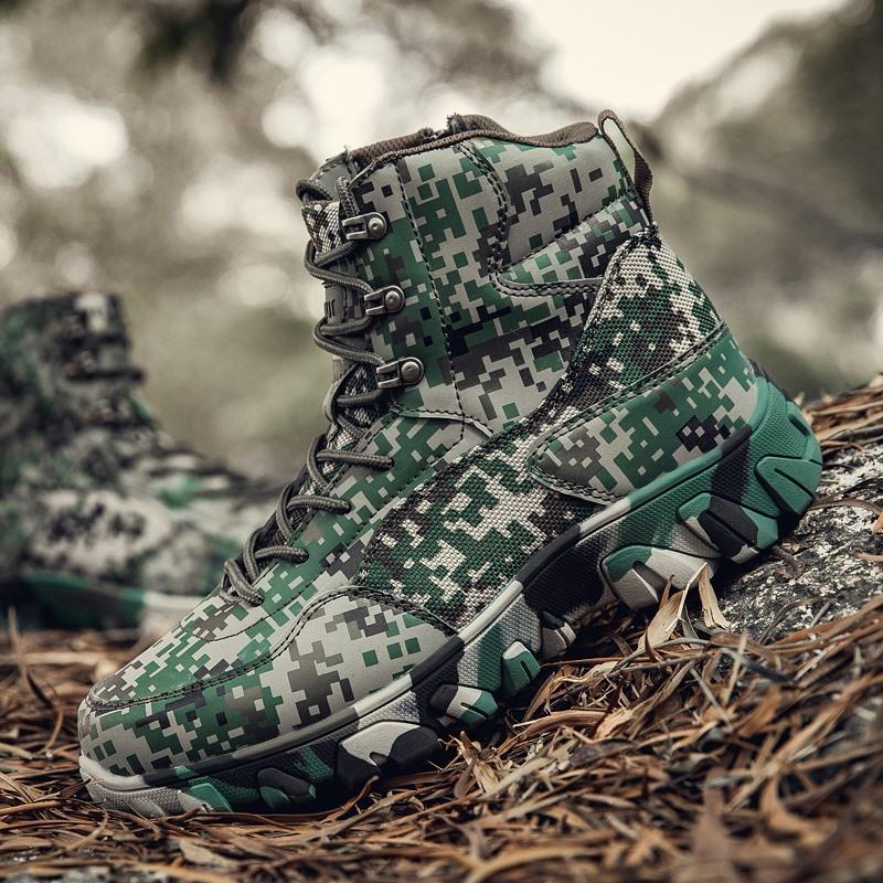 Men Hiking Shoes Tourist Trekking Sneakers Mountain Boots Climbing Fashion Outdoor Work Ankle Boot High Quality Casual Sports