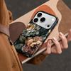 Dark Retro Oil Painting Rose Mobile Phone Case Apple 16 French Niche iPhone17 Magnetic Film Hard Case Anti-drop