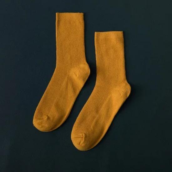 Harajuku Mode Damen Baumwollsocken Locker Gestapelt Leuchtend Neon Rosa Grün Bunt Lang Einfarbig Weich Fluoreszierend Socken