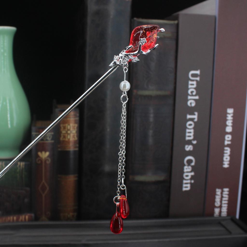 Vintage Metalen Bloem Haarspeld Voor Vrouwen Antieke Haarstok Voor Meisje Haarclip Kostuum Chinese Hanfu Haaraccessoires Bun Maker