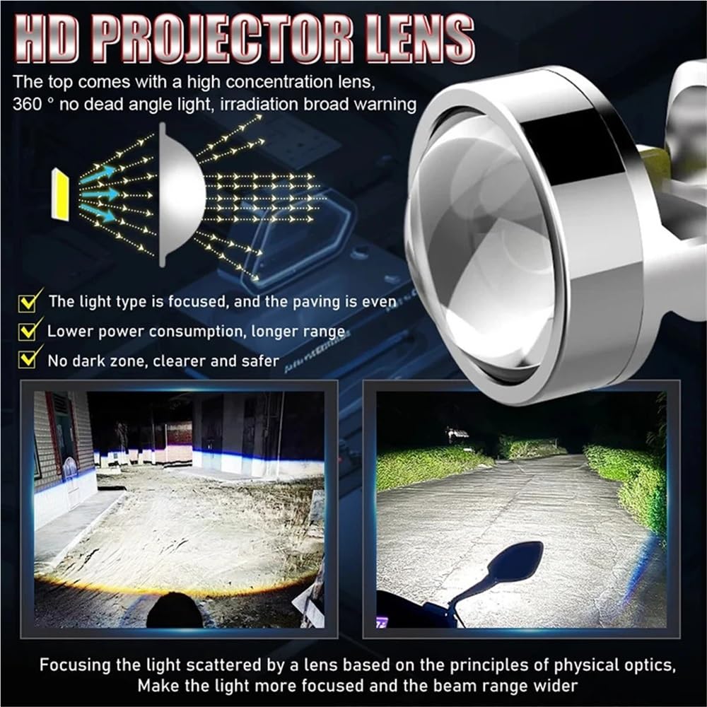 Bi-LED H7 H4 Scheinwerfer Projektorlinse 150000LM H11 9005 HB3 9006 HB4 H8