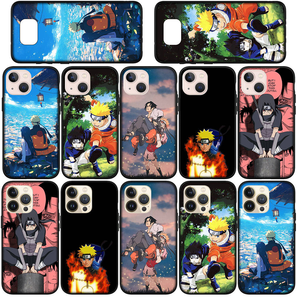 Phone Case for Samsung Galaxy S25 S24 S23 iPhone 16 15 Xiaomi Redmi Note 14 13 12 16E 11 Pro Max XR OPPO Moto Huawei Comics Uchiha Sasuke Naruto Cover