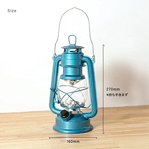 BRUNO LED Lantern, Light Blue, Battery Operated, Storage Bag Included, Stepless Dimming
