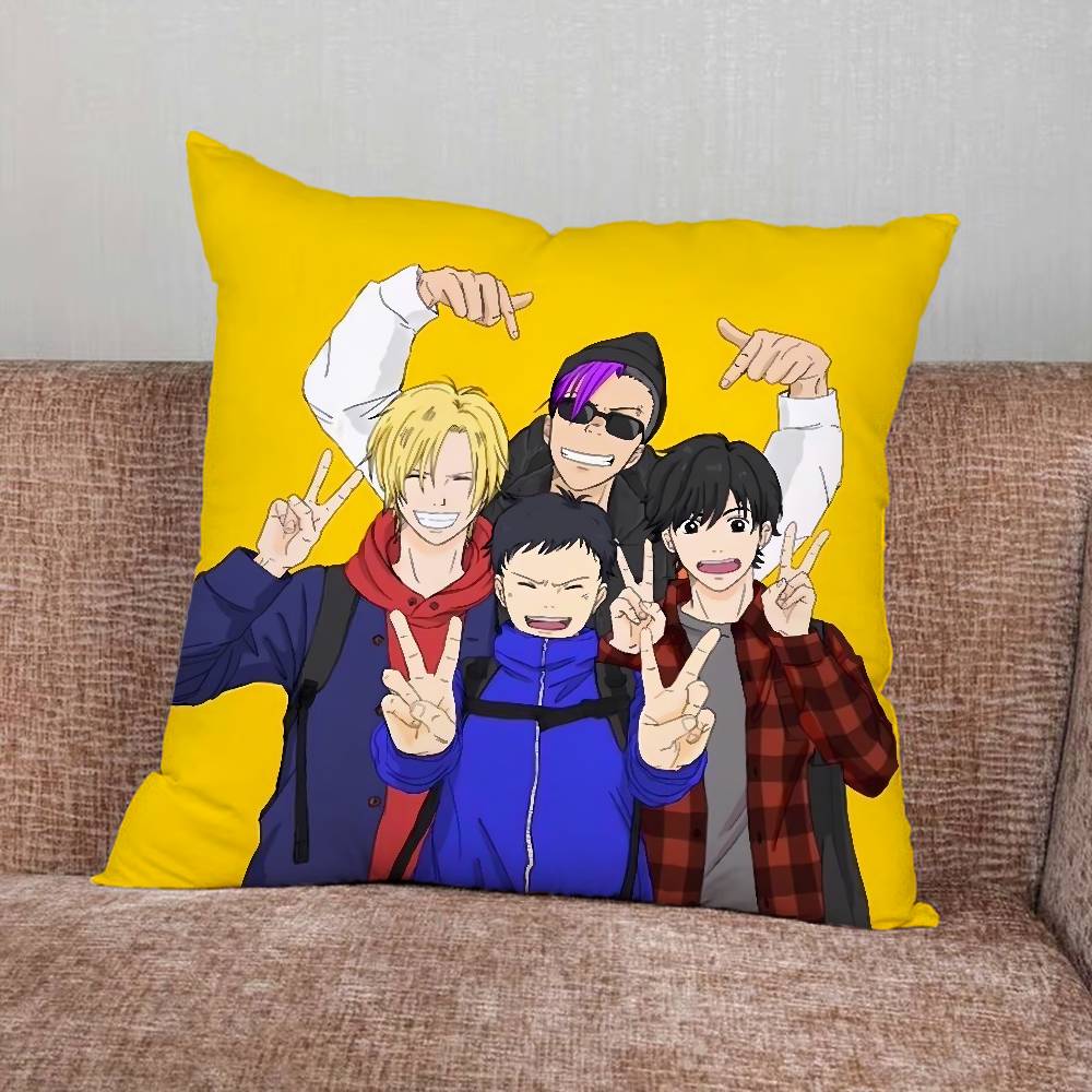 Anime Banana Fish Pillow Case Pillowcase Home Sofa Cushions Car Cushions Pillowcover Office Pillowshell Pillow