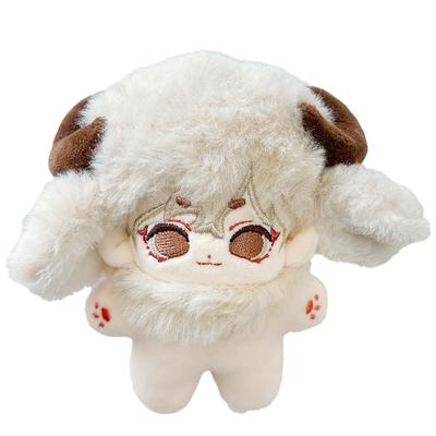 MANCOTTON 10cm Attributeless Plush Toy with Fluffy Animal Ears, Beige [used]