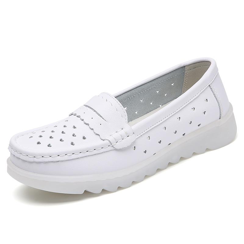 

Новая обувь для медсестер женская нескользящая на толстой подошве с мягкой подошвой дышащая медицинская обувь 38 белый