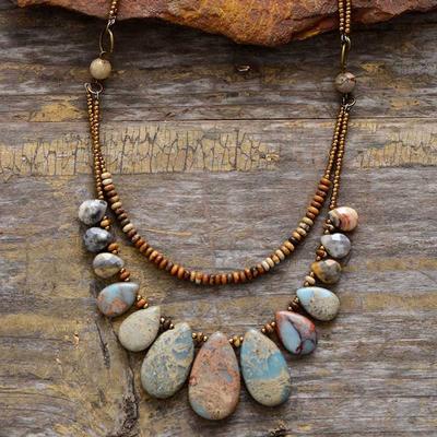 Colgante BLINGBAY para mujer, nuevo colgante de piedra natural, collar hecho a mano, joyería de alta calidad, regalos de joyería para fiestas para niñas