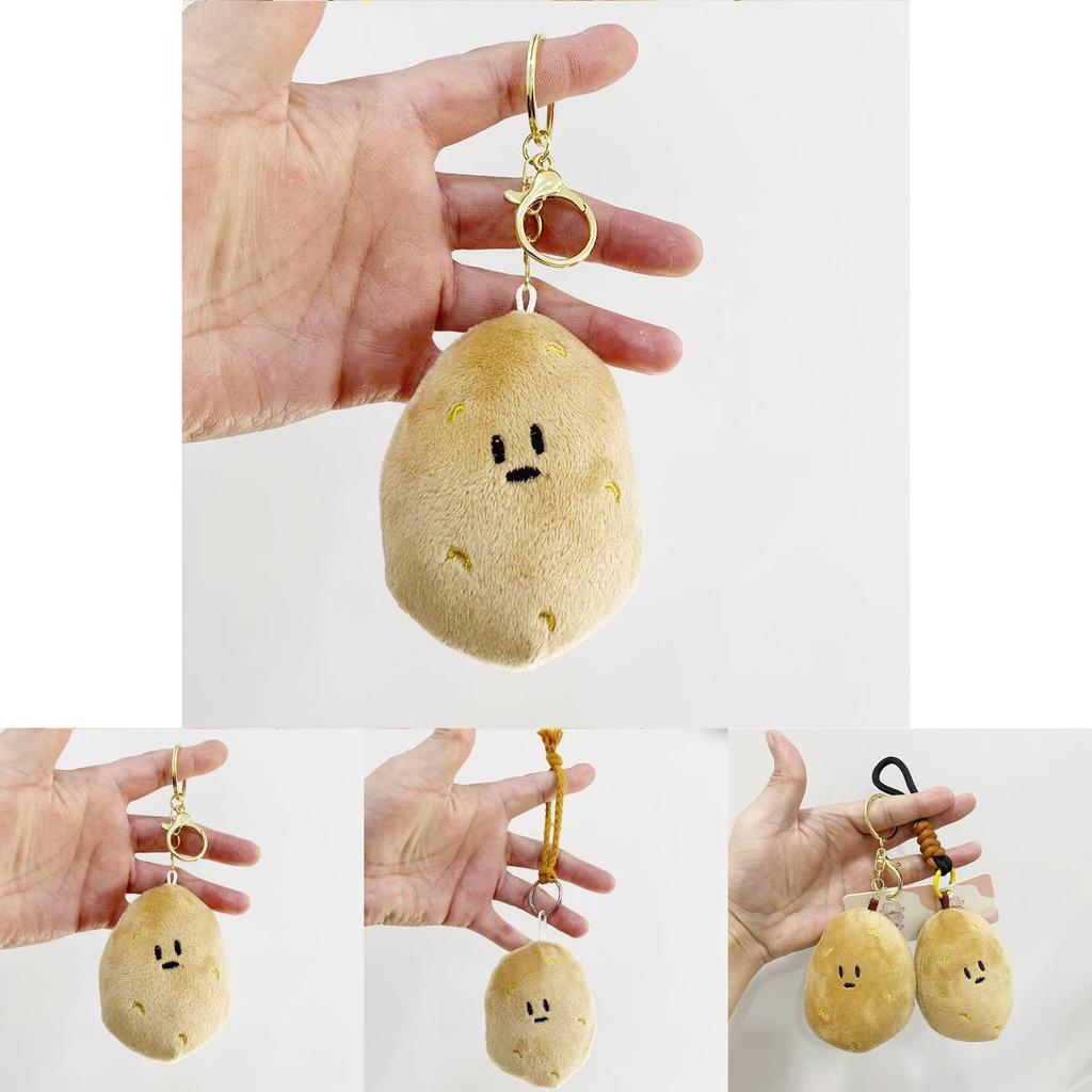 Adorable Plush Potato Keychain Doll Soft Stuffed Toy Perfect Gift For Birthdays