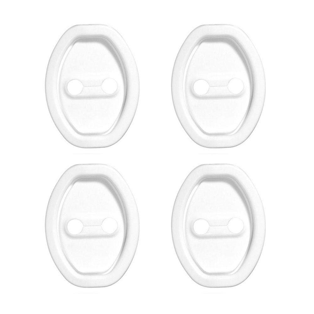 4PCS/Set Silicone Door Lock Buckle Protective Cover Universal Car Door Closing Silicone Cushion Sound Deadener Accessories