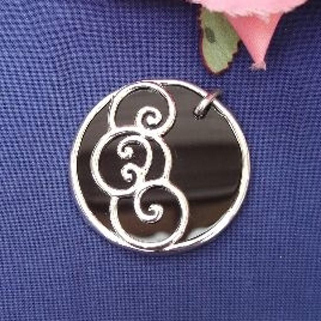 Les Trésors De Lily [B9591] - Silver 'Obao' Onyx Pendant