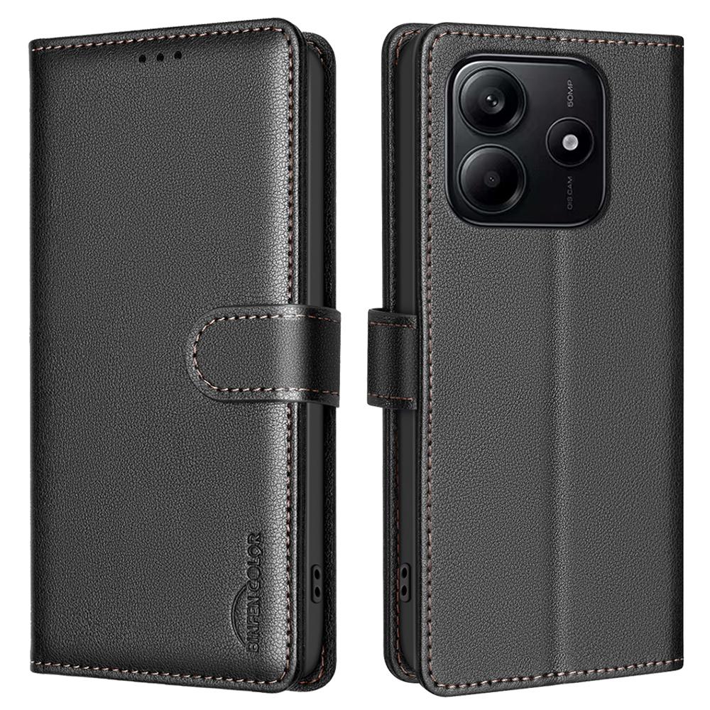 

BINFEN COLOR BF32 Кожаный чехол-кошелек с RFID-блокировкой для Xiaomi Redmi Note 14 5G A