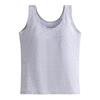 Pure Cotton Sling Vest with Chest Pad, Women's Versatile Inner and Outer Bottoming Top, Solid Color Simple Sleeveless Vest