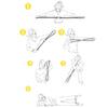 Portable Pilates Bar Workout Set , Fitness Resistance Bands, Men and Women Home Gym Equipment