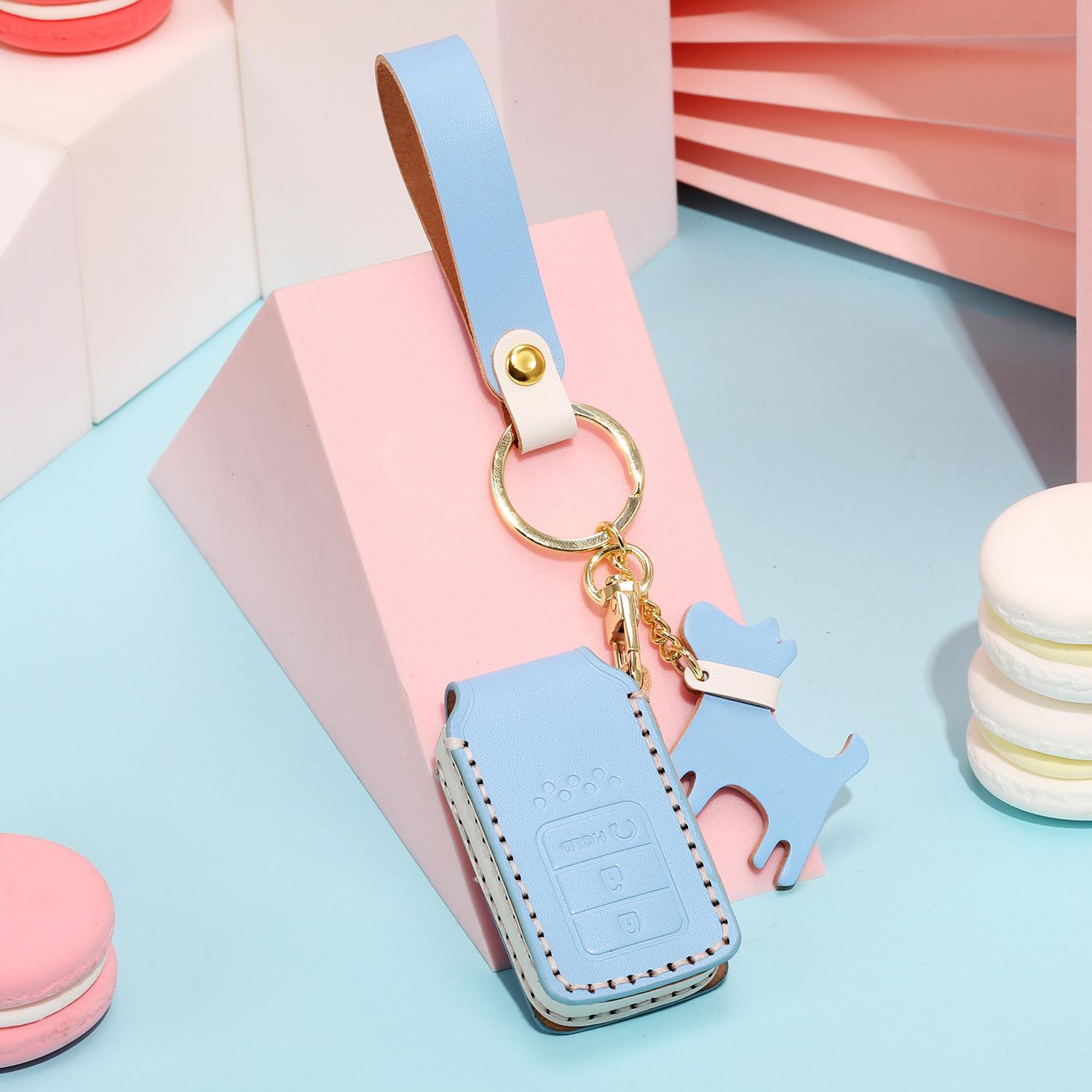 

Кожаный чехол для ключа Honda Civic Accord чехол для ключа автомобиля Honda