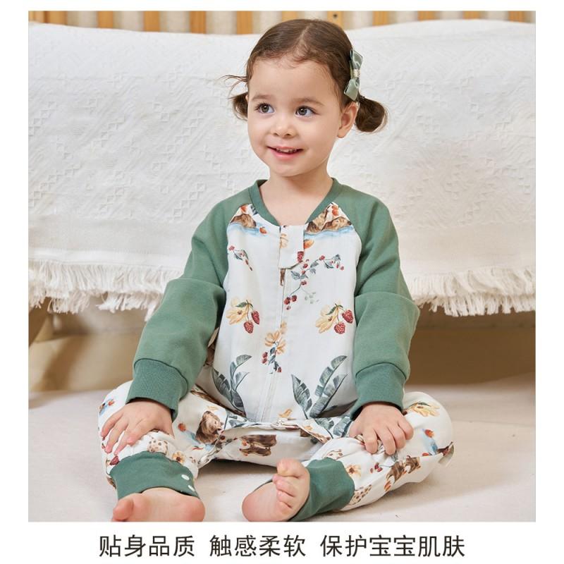 Baby Sleep Sack 6-Layer Bamboo Cotton Wearable Blanket Anti-Kick Toddlers 1-3 Years
