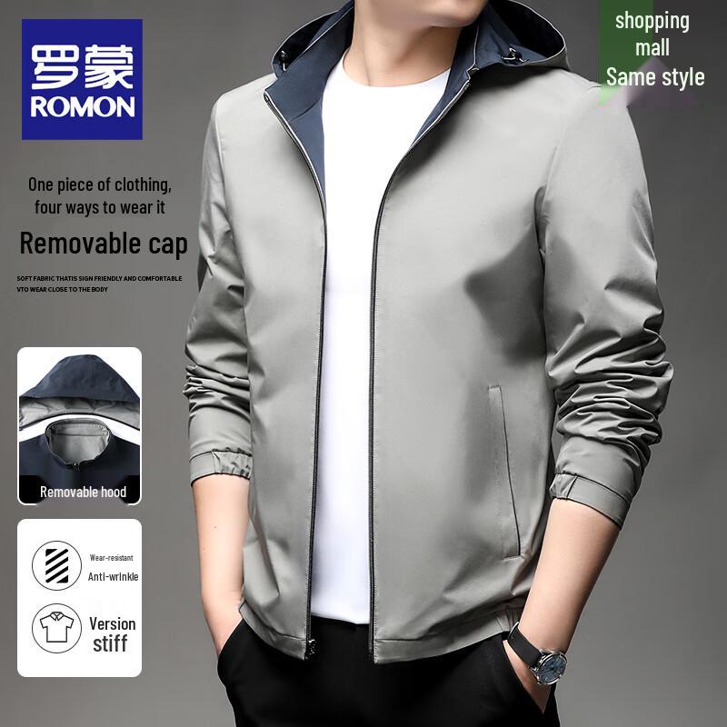 Romon Men's Spring/Autumn Tops