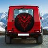 1pc, Red Thread Dark Overlord Tire Cover, Dark Overlord Style, Suitable For Modified Cars, Off-Road Vehicles, Pickup Wheels, Cla