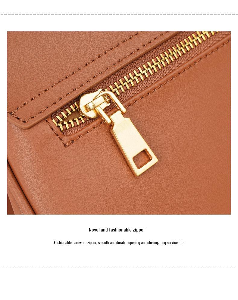 High-End Genuine Leather Cowhide Crossbody Tote for Women – Large Capacity, Versatile Fashion Handbag