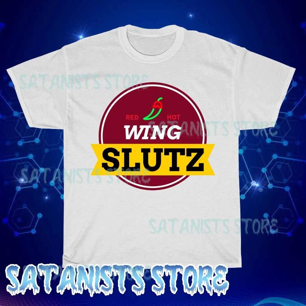 New Wing Slutz Restaurant Brooklyn Nine Men s White T-shirt Funny Size S to 5XL L