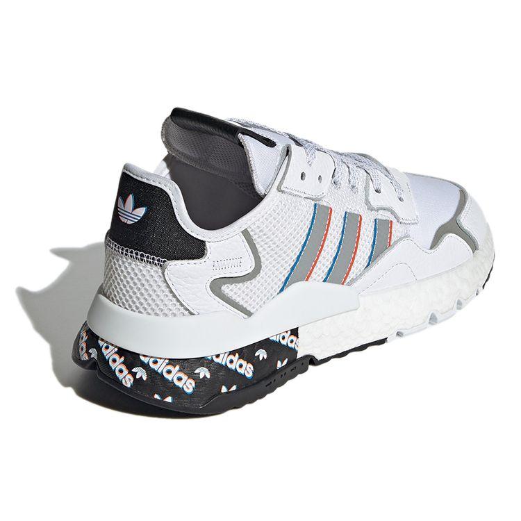 Adidas Originals Nite Jogger Fabric Sports Comfortable Durable Low-Top Lifestyle Casual Shoes Unisex Casual Shoes White Black H01719
