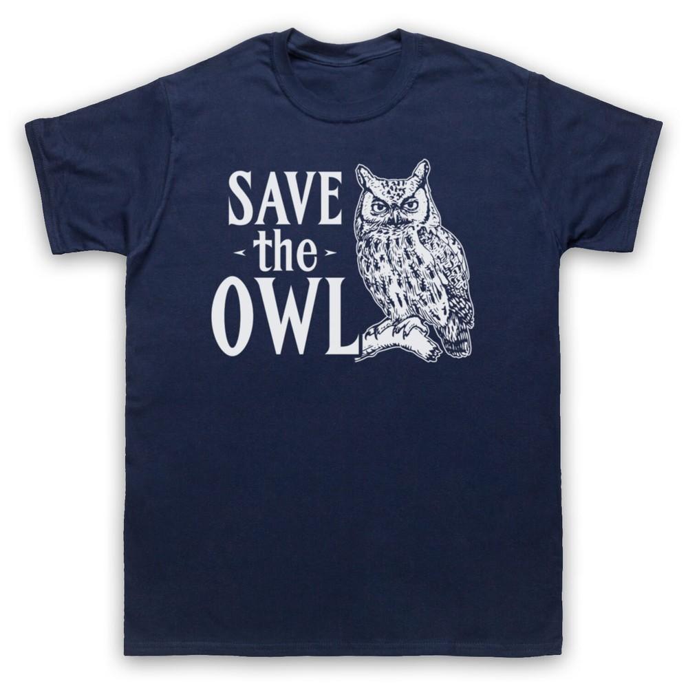 

Save The Owl Animal Rights Protest Slogan Cute Bird Mens And Womens T-Shirt L
