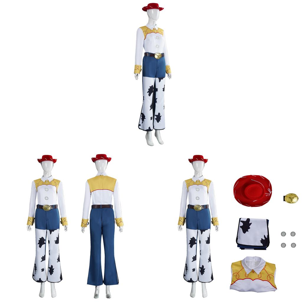 Toy Story Jessie Cosplay Costume With Polyester Fabric For Anime Role Play Enthusiasts