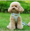 Pet Suede Chest Harness Vest Dog Cat Strap Reflective Leash Retractable for Small Light and Convenientn