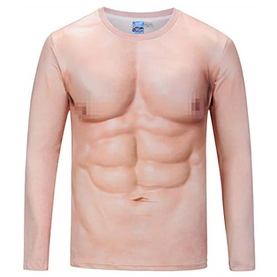 Funny Gentleman Suit Graphci Long Sleeve T Shirt For Men Casual Crew Neck Oversized Tee Shirt Tops For Men Clothes Streetwear