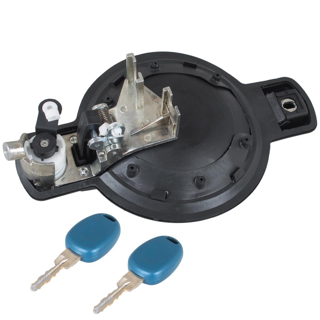 Fiat Doblo I 00-10 sliding side door exterior handle + LOCK CYLINDER + 2 KEYS left