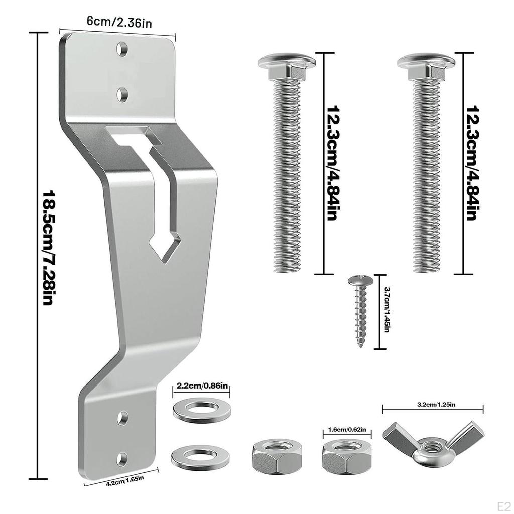 Spare Tire Carrier Wall Mount Bracket for Warehouses Garages