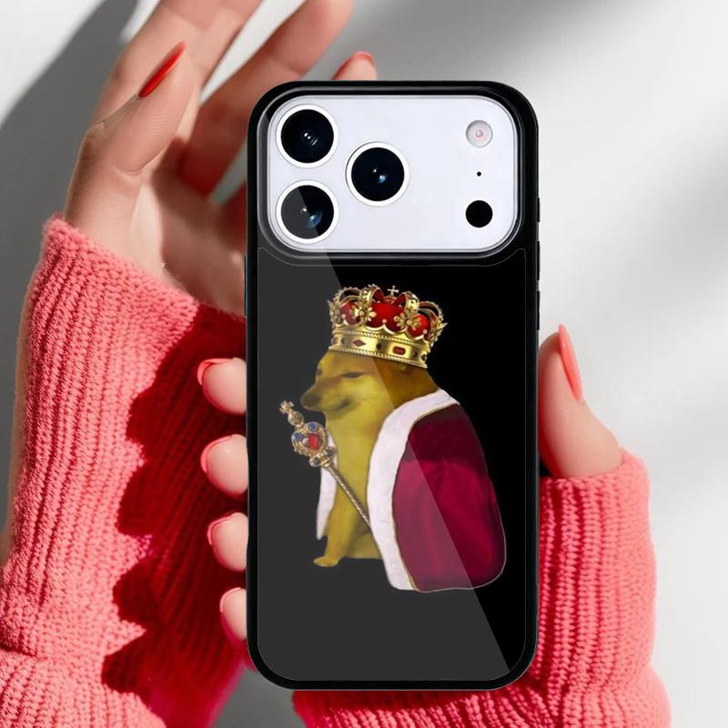 

Cheems Doge Phone Case for iPhone 17 16 15 14 13 Pro Max Back Cover for 12 11 Pro Coque iPhone 12
