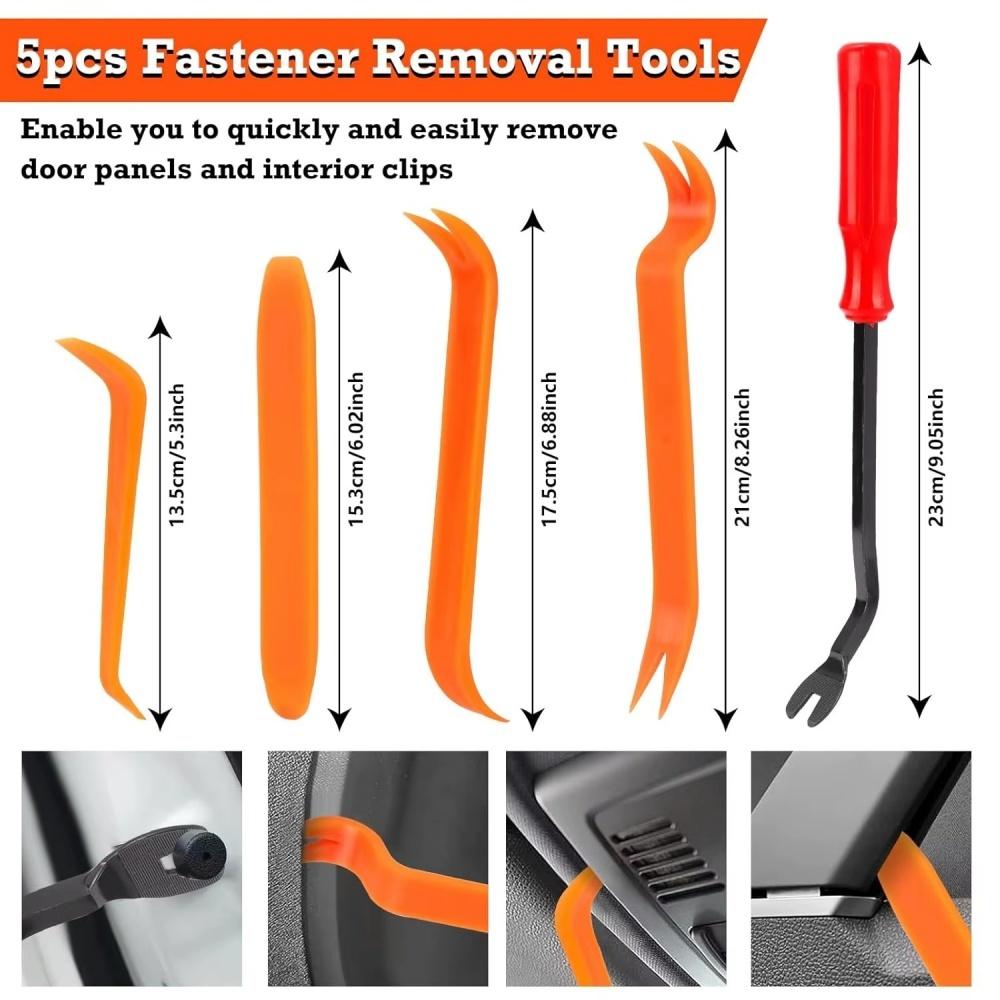 100Pcs Auto Fastener Clip Mixed Car Body Push Retainer Pin Rivet Bumper Door Trim Panel Fastener Kit Car Clips Box or Bag Packag