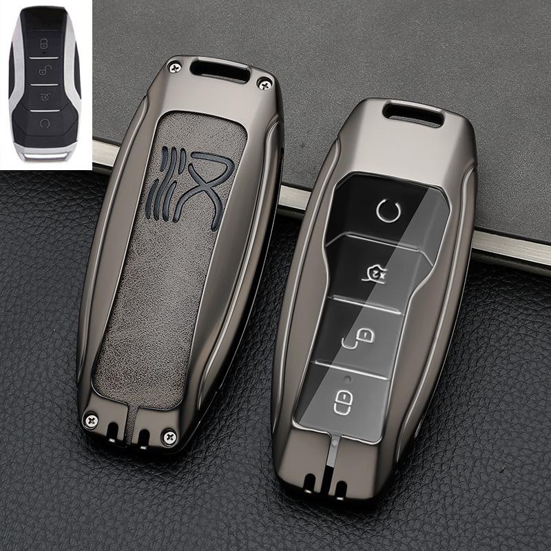 BYD Han Key Case for DMI 2022 Model - Men's EV Qianshan Cui Genesis Edition Key Shell with Buckle