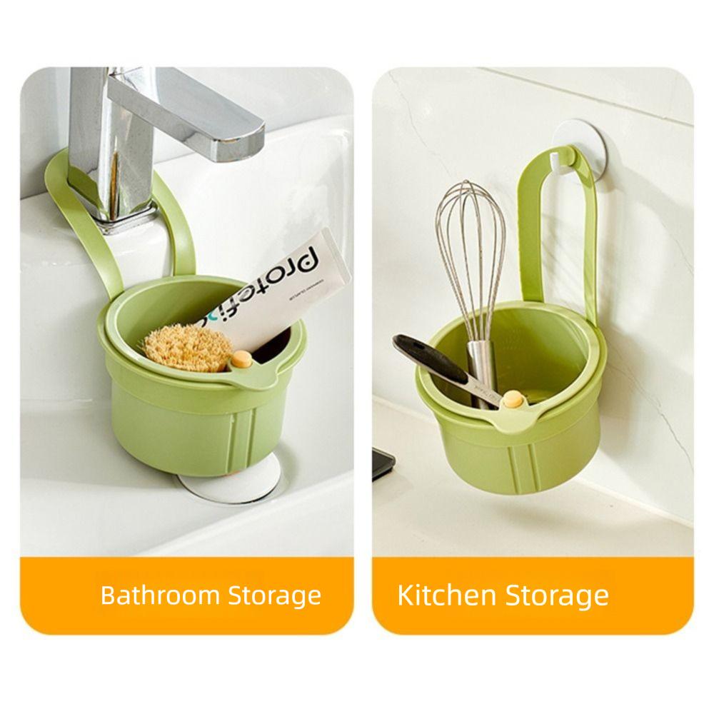 Creative Sink Hanging Strainer Basket Fruit Clean Filter Rack  Kitchen Accessories