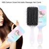 ABS Cartoon Horse Animal Print Massage Hair Comb Anti static Hairdressing Tool(Girl Horse)
